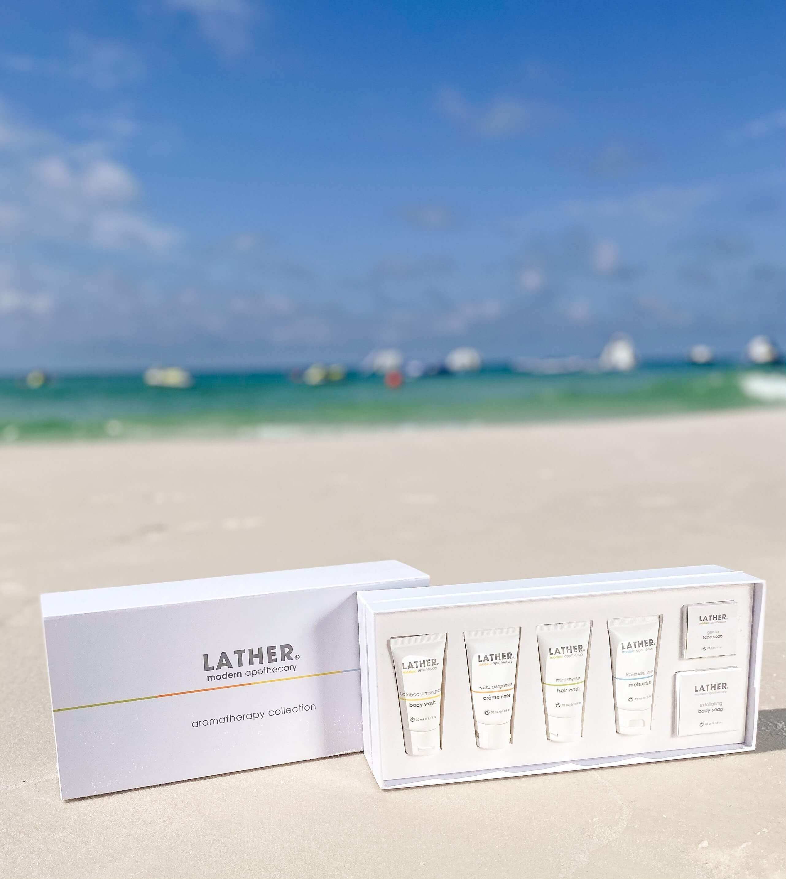 Lather Products on the Beach