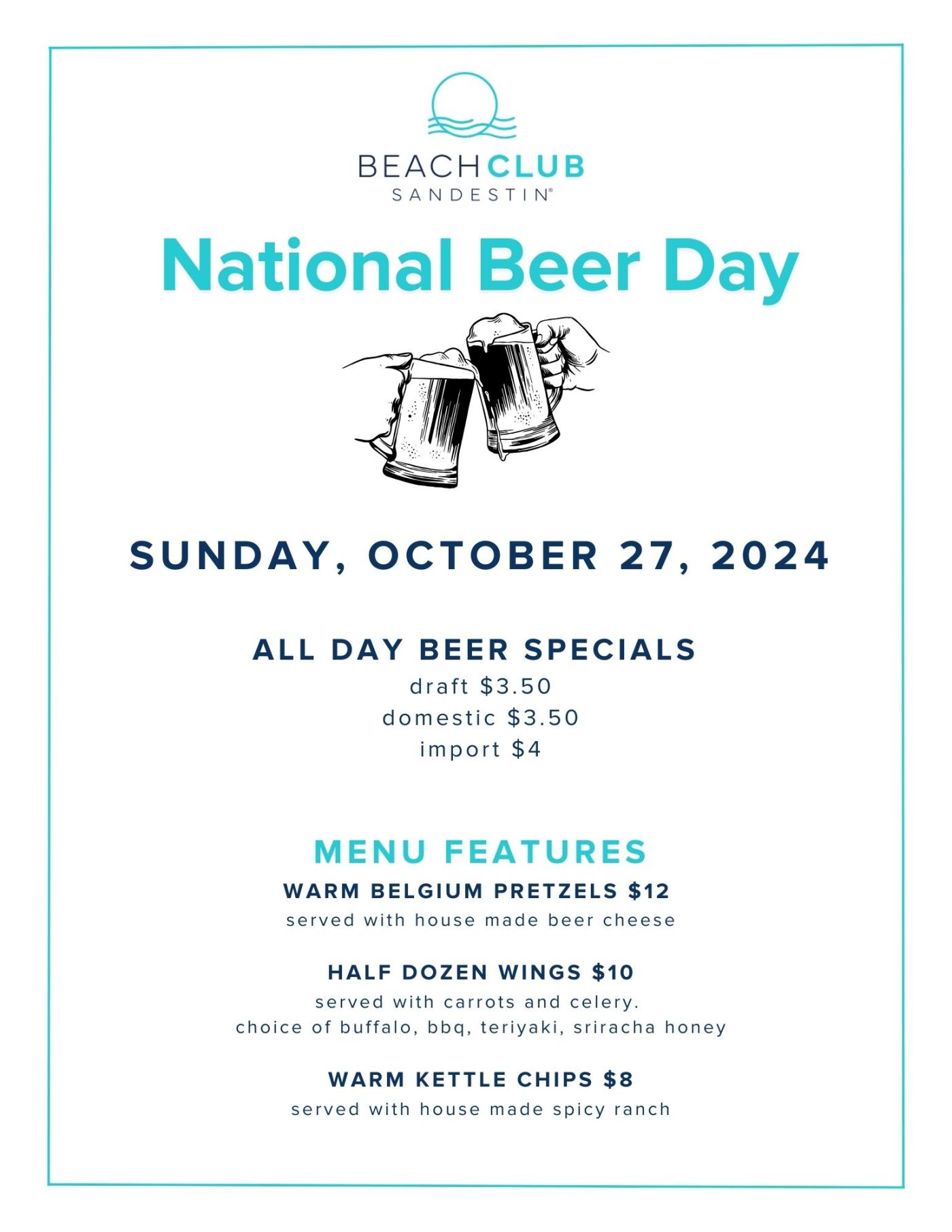 National Beer Day Beach Club