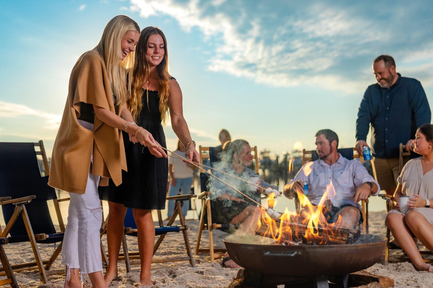 Bonfire at Sunset